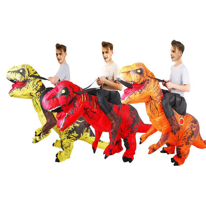 Halloween Carnival Costume Inflatable Dinosaur T-Rex Costume Jurassic World Park Blowup Dinosaur Cosplay Costume Toy - MRSLM