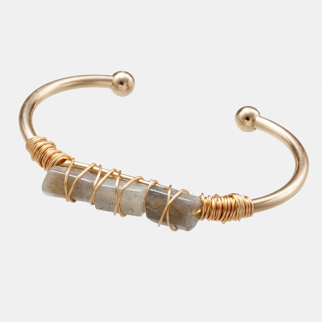 Winding Crystal Gold-plated Crystal Bracelet - MRSLM