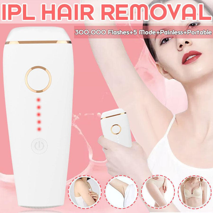 5 Speed Revolution IPL Permanent Laser Hair Removal for 300,000 Flashes Epilator Painless Electric Hair Removal 600NM-900NM - MRSLM