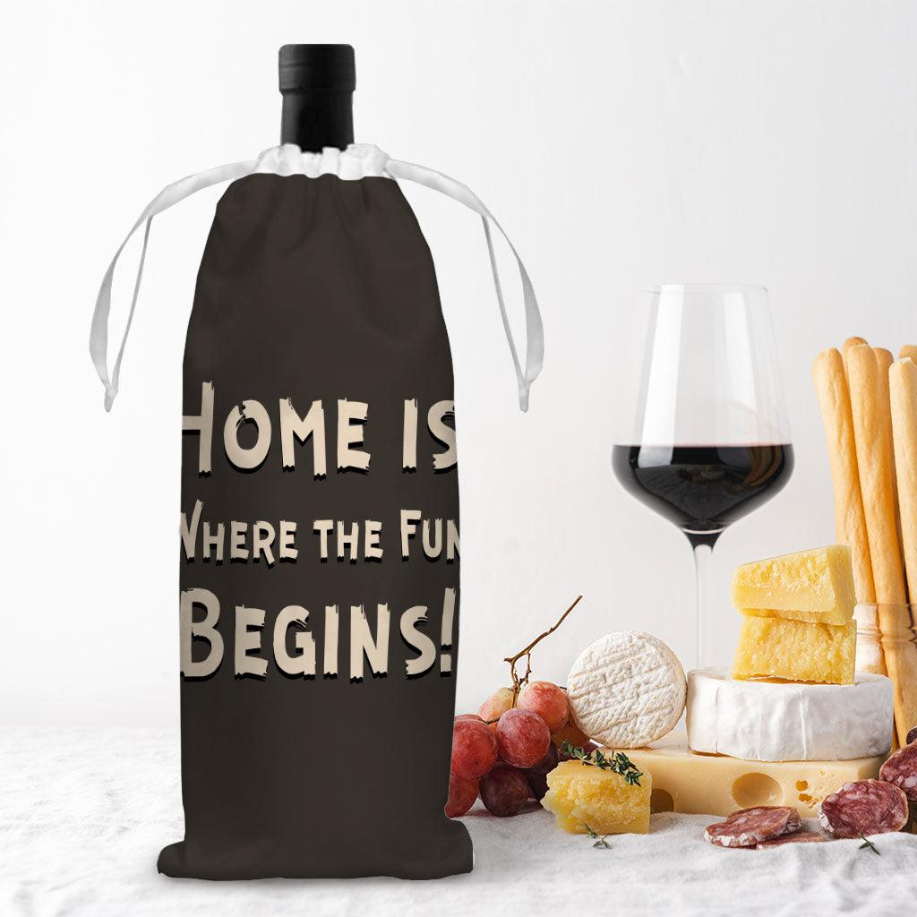 Cool Saying Wine Tote Bag - Quotes Wine Tote Bag - Graphic Wine Tote Bag - MRSLM