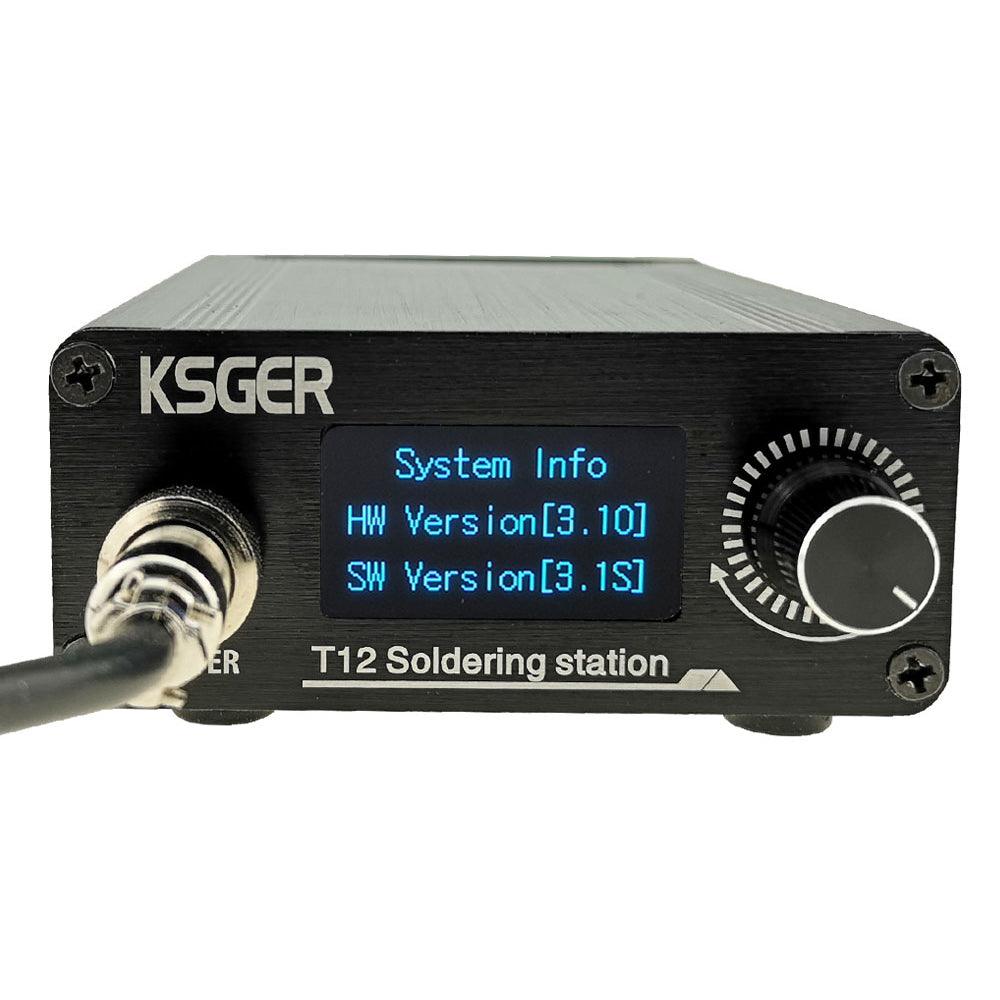 KSGER T12 STM32 V3.1S Welding Soldering Iron Station OLED DIY Plastic Handle Electric Tools Quick Heating T12 Iron Tips 8s Tins 907 9501 Handle with 3Pcs T12 Tips - MRSLM