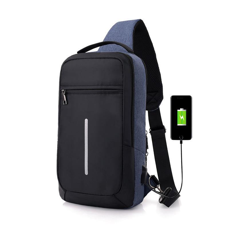 Anti-theft USB charging chest bag with you - MRSLM