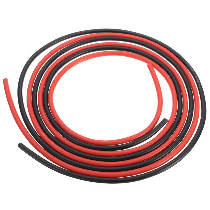 12AWG 3m Gauge Silicone Wire Flexible Stranded Black/Red Copper Cable F/ RC - MRSLM