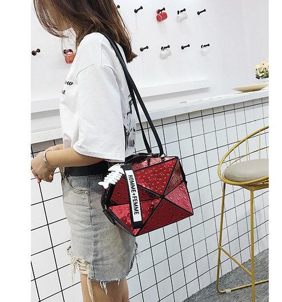 New wave high-grade bag oceanic laser single shoulder large capacity class handbag - MRSLM