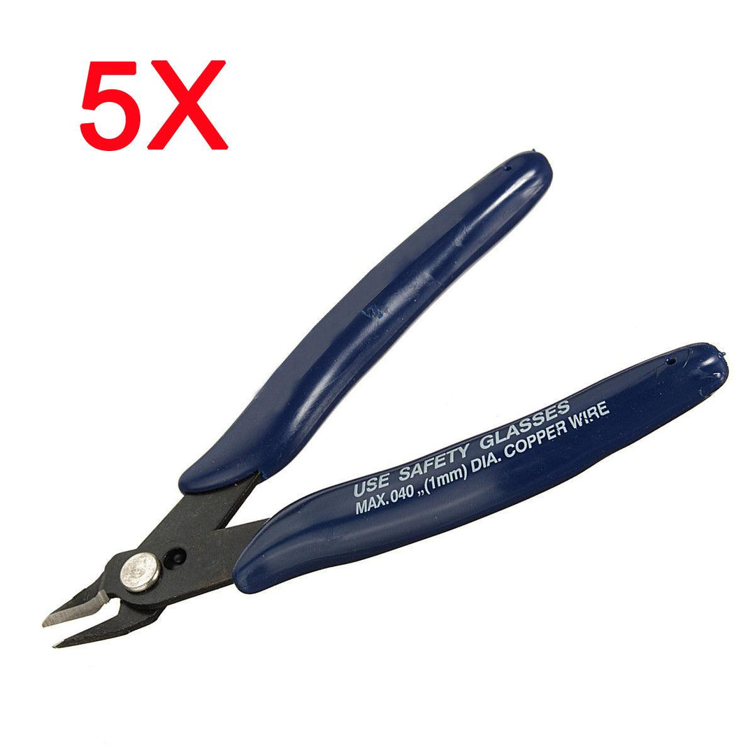 5PCS DANIU Electrical Cutting Plier Wire Cable Cutter Side Snips Flush Pliers Tool - MRSLM