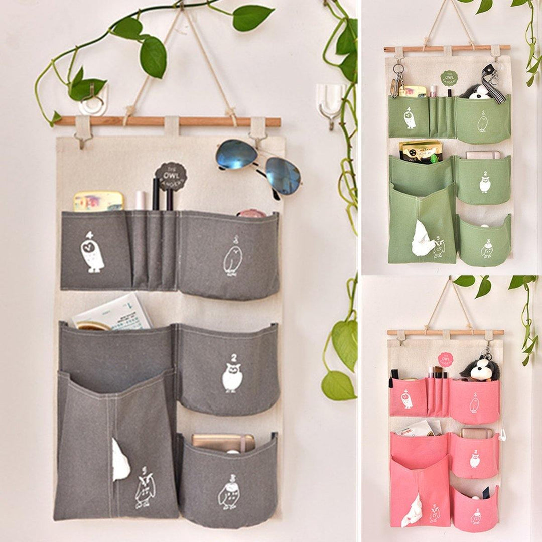 Waterproof Home Wall Hanging Storage Bag Organizer Pouch Container Bathroom Door - MRSLM