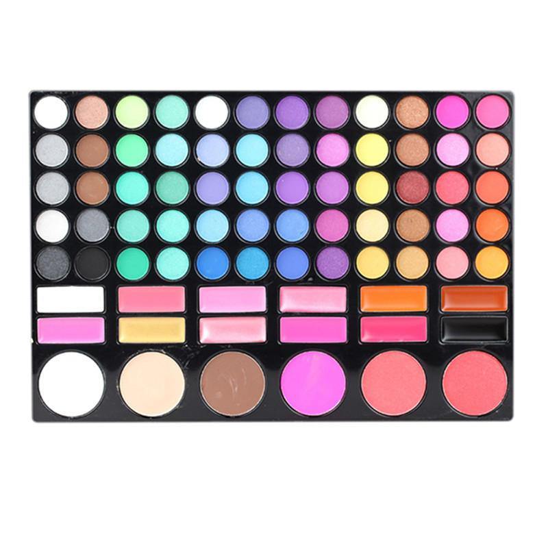 78 Colors Eyeshadow Palette Blusher Contour Powder Lip Gloss Eye Shadow Makeup Set - MRSLM