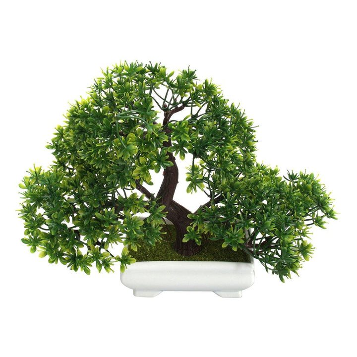 Bonsai Tree with Pot Artificial Plant Decoration for Home Office Desk 18cm - MRSLM