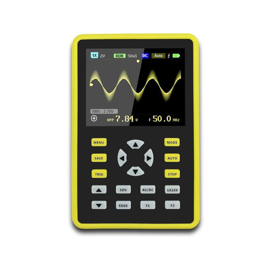 DANIU ADS5012H Digital 2.4-inch TFT Screen Anti-burn Oscilloscope 500MS/s Sampling Rate 100MHz Analog Bandwidth Support Waveform Storage and Built-in Large 3000mah Capacity Lithium Battery - MRSLM