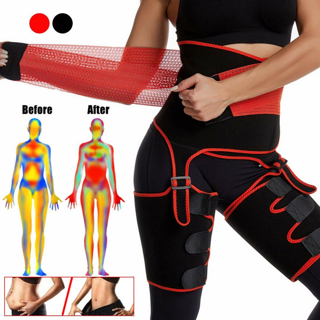 Sauna Neoprene Support Belt Legs Shaper For Sport Running Fitness Slimmer Reduce - MRSLM