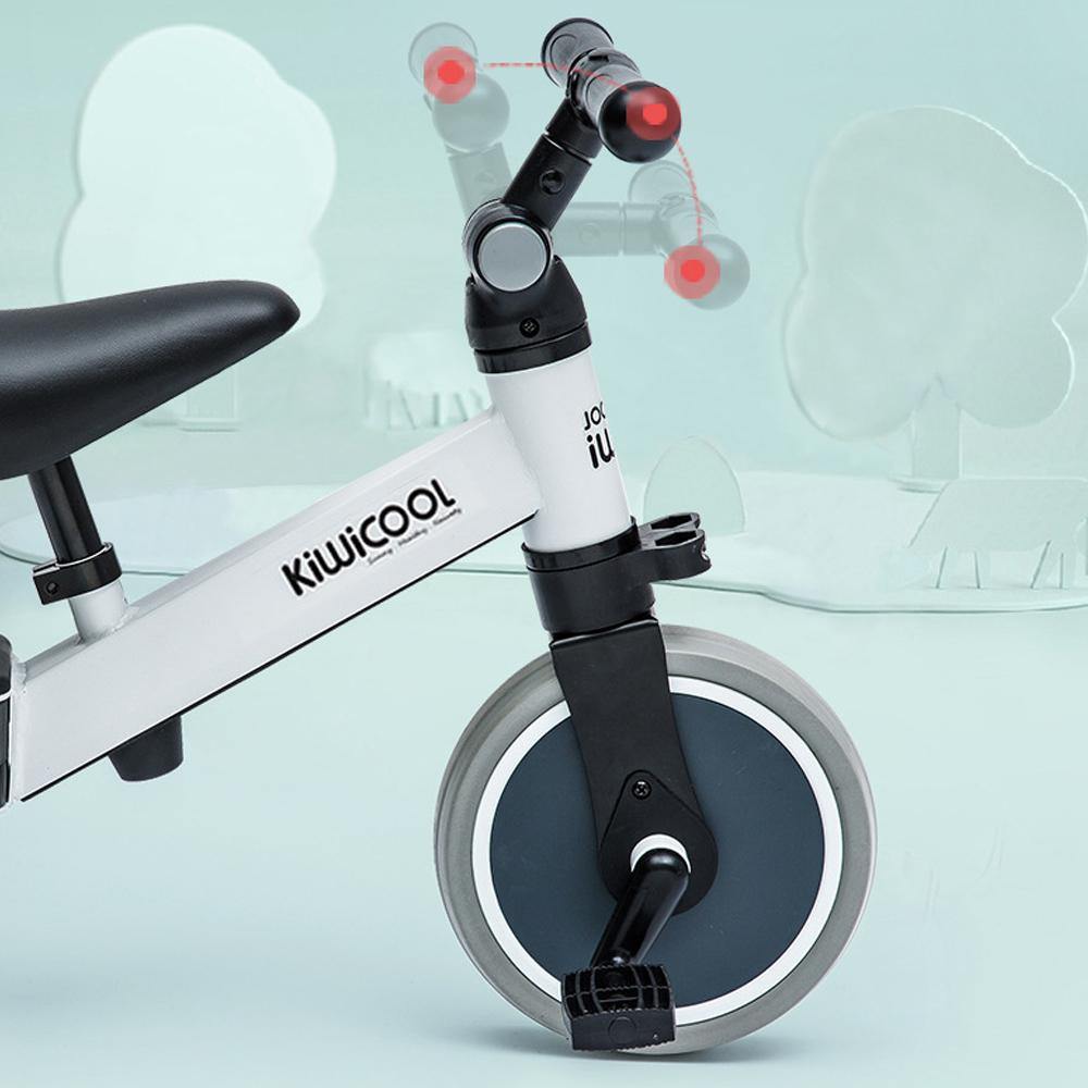 KIWICOOL 3in1 No Pedal Balance Bike & Kids Beginner Rider Training Walker Bicycle & Baby Tricycle Bike Scooter For 1.5/2/3/4/5 Year Old Children - MRSLM