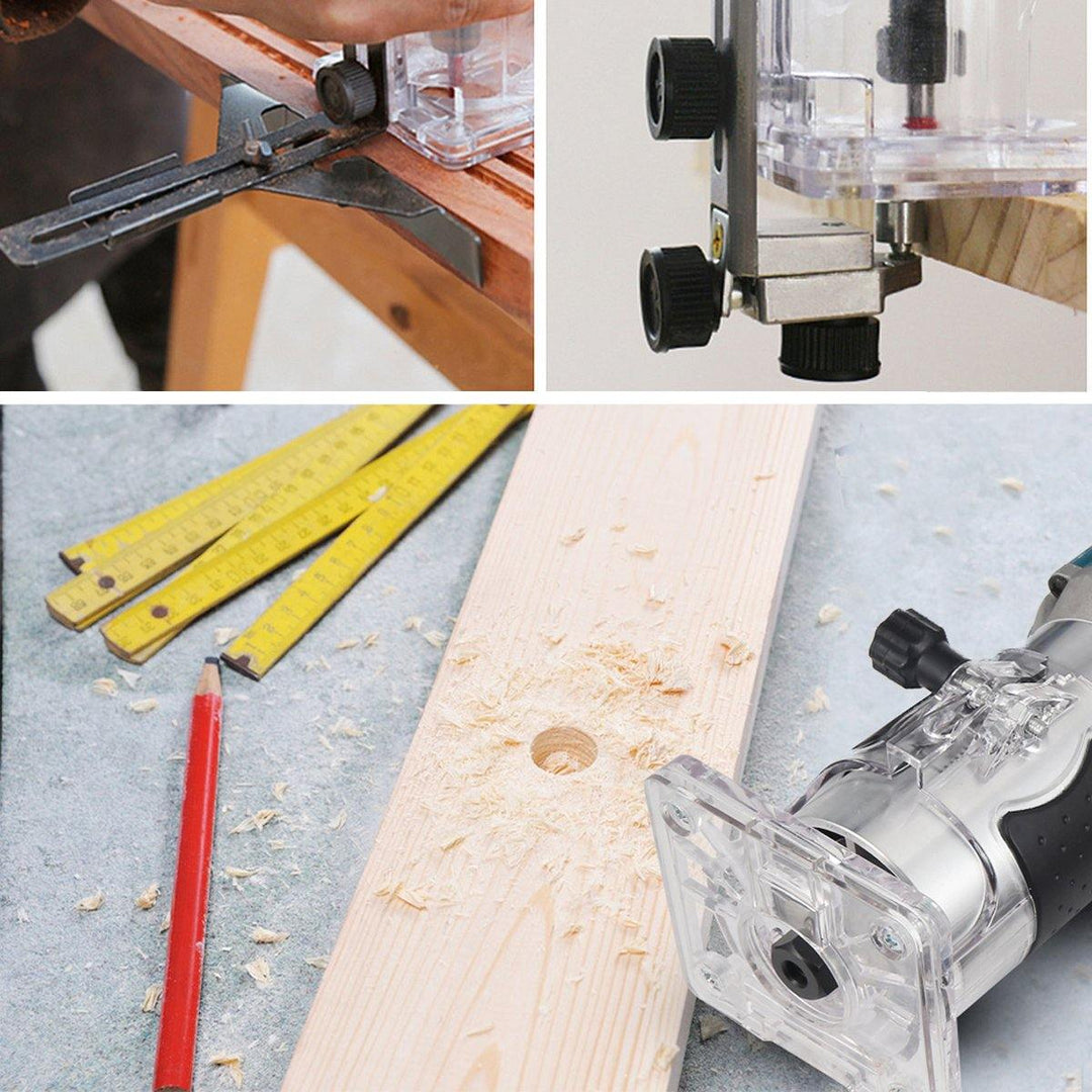 Electric Wood Trimmer Woodworking Hand Trimmer Laminator Edge Slotting Machine - MRSLM