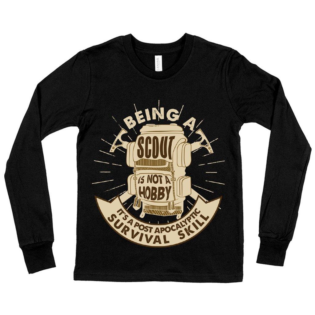 Kids' Being a Scout Is Not a Hobby Long Sleeve T-Shirt - Boy Scout T-Shirts - Scouting T-Shirt - MRSLM