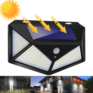 1/2/4Pcs ARILUX 180LED Outdoor Solar Powered Wall Lamps PIR Motion Sensor Garden Security Solar Lights Waterproof - MRSLM