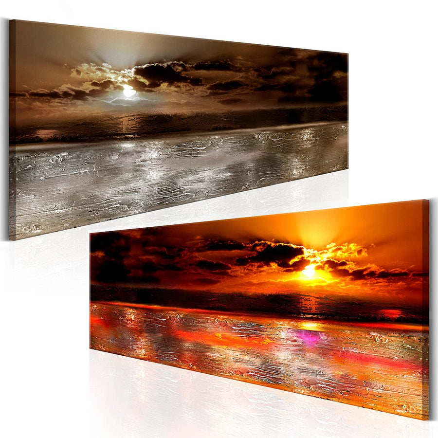 40*120/45*135cm Canvas Unframed Wall Painting Sea Sunset Hanging Pictures Modern Home Wall Decoration Supplies - MRSLM