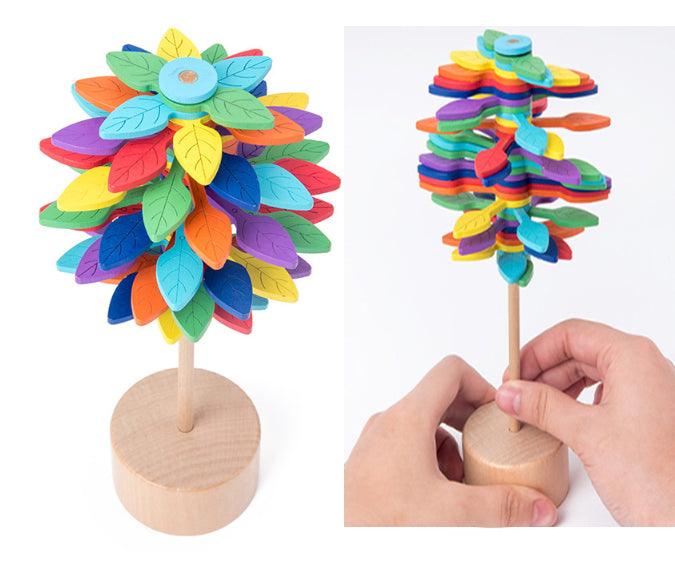 Solid Wooden Rotating Lollipop Fischer Series Creative Ornaments Decompression Toys Decompression Artifact Gyro - MRSLM