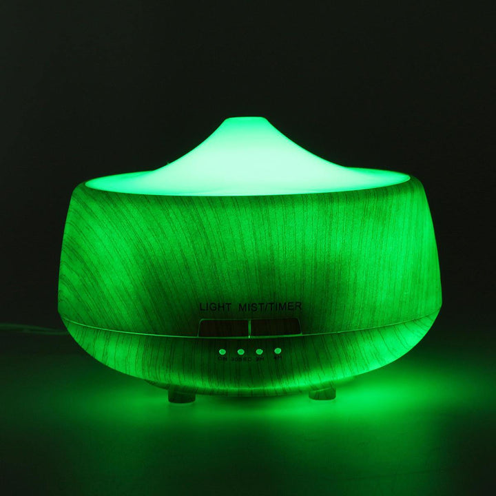 Ultrasonic Color-changing Wood Grain LED Aroma Diffuser Humidifier Aromatherapy Spa Essential Oil - MRSLM