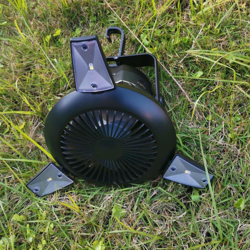 Outdoor Solar Camping Light with Wind (Black) - MRSLM