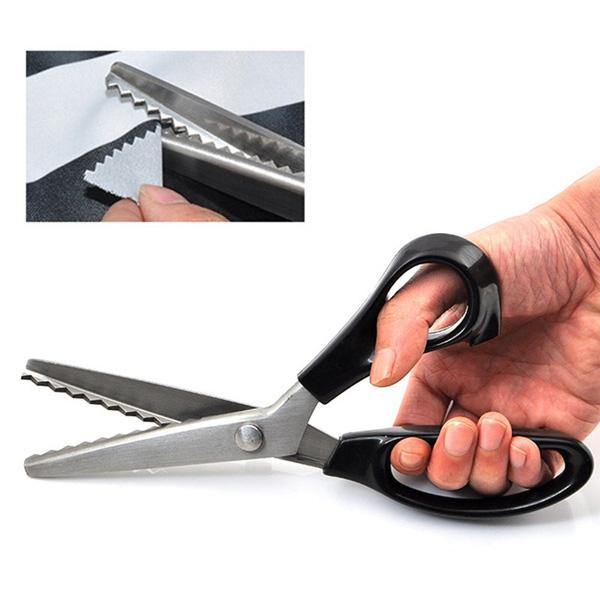 Pinking Shears Scissors Sewing Craft Upholstery Tailor Zig Zag Tool - MRSLM