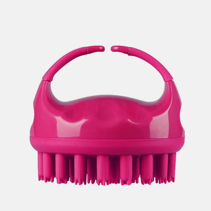 Hair Scalp Massager Soft Silicone Shampoo Brush Head Scalp Massager Dandruff Brush Exfoliating Treatment - MRSLM