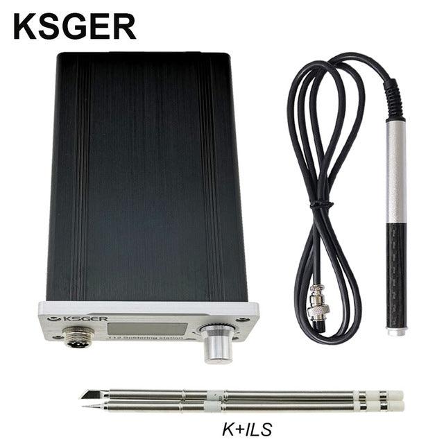 KSGER STM32 V3.1S T12 Soldering Iron Station OLED DIY Aluminum Alloy Stainless Steel Handle Electric Tools Holder Auto-sleep Quick Heat - MRSLM