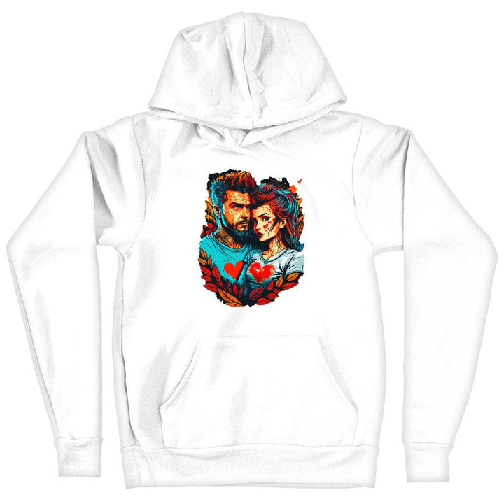 Romantic Shirt Hooded Sweatshirt - Bright Hoodie - Colorful Hoodie - MRSLM