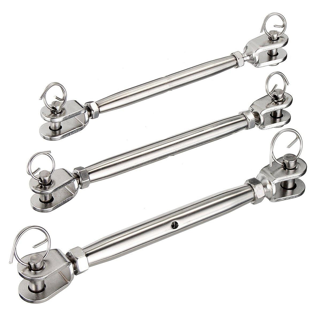 M5 M6 M8 Jaw & Jaw Turnbuckle 316 Stainless Steel Closed Body Rigging Screw for Marine Boat Yacht - MRSLM