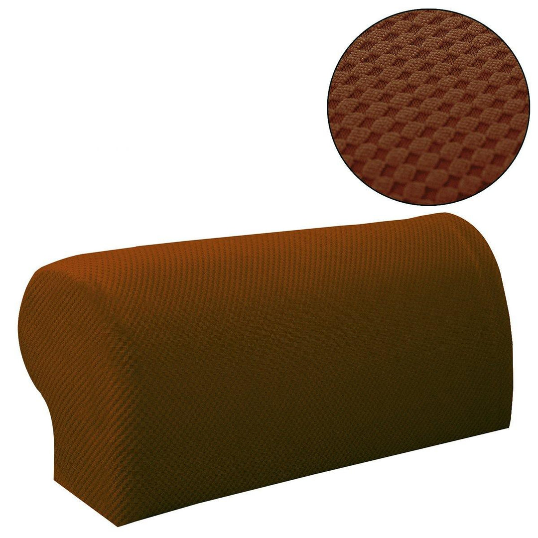 2PCS Premium Furniture Armrest Cover Sofa Couch Chair Arm Protectors Stretchy - MRSLM