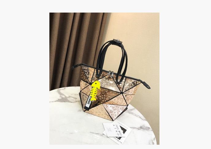 New wave high-grade bag oceanic laser single shoulder large capacity class handbag - MRSLM