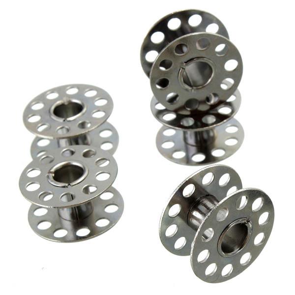 Stainless Steel Sewing Machine Accessories 5 Bobbins 1 Bobbin Case For Brother Toyata Singer - MRSLM