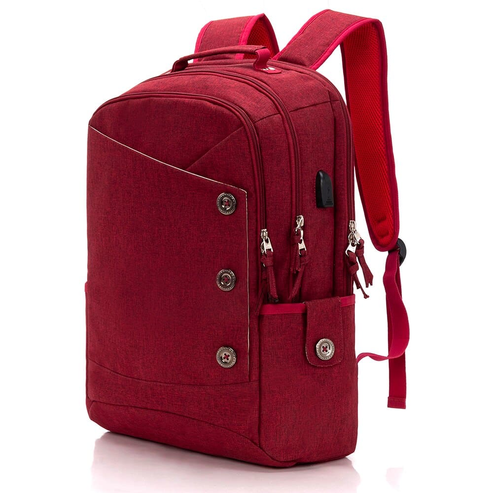 Rivet Detail Laptop Backpack