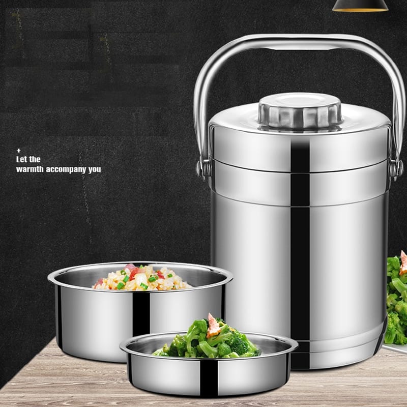 Double Wall Stainless Steel Vacuum Thermo Lunch Box