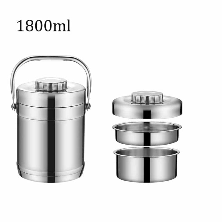 Double Wall Stainless Steel Vacuum Thermo Lunch Box