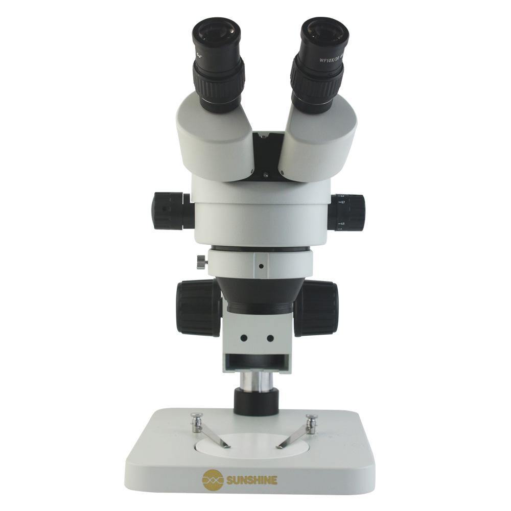 SUNSHINE SZM45-B1 7-45x Binocular Microscope Continuous Zoom Microscope 90x Eyepiece 20/40 Binocular for Motherboard Repair - MRSLM