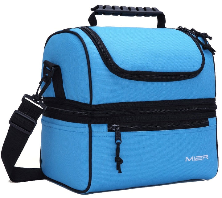 Double Large Insulated Lunch Bag