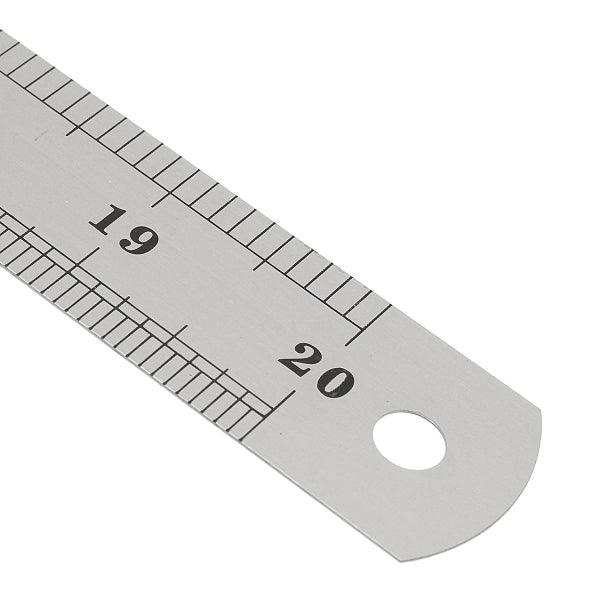 50CM Stainless Steel Double Side Scale Straight Ruler Measure Tool - MRSLM