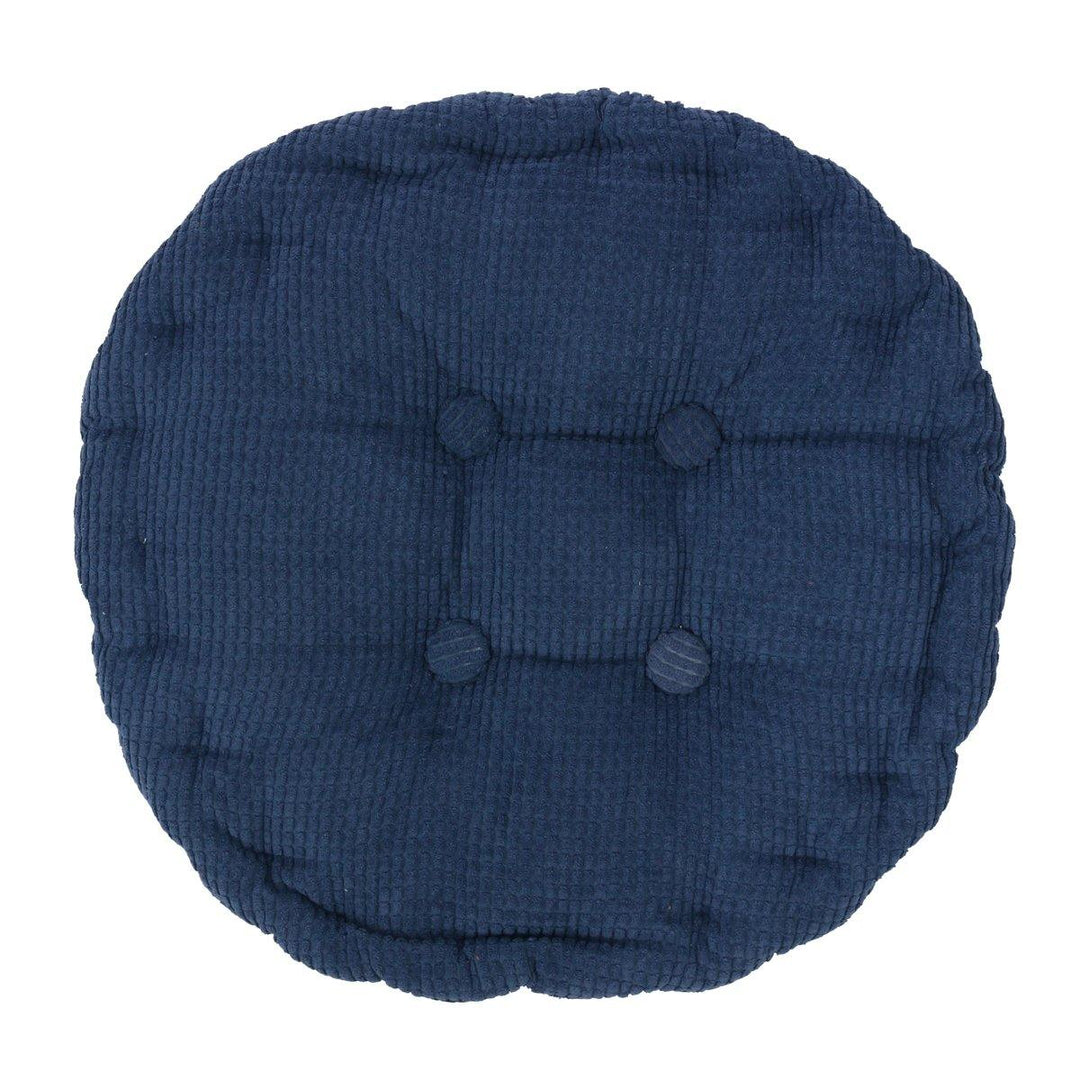 Round Corduroy Chair Pad Cushion Cover Thicker Patio Car Office Seat Sofa Tatami Mat - MRSLM