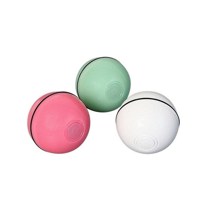 Smart Interactive Pet Toys LED Luminous Ball USB Charging Smart Cat Toy Automatic 360 Degree Self Rolling Balls - MRSLM