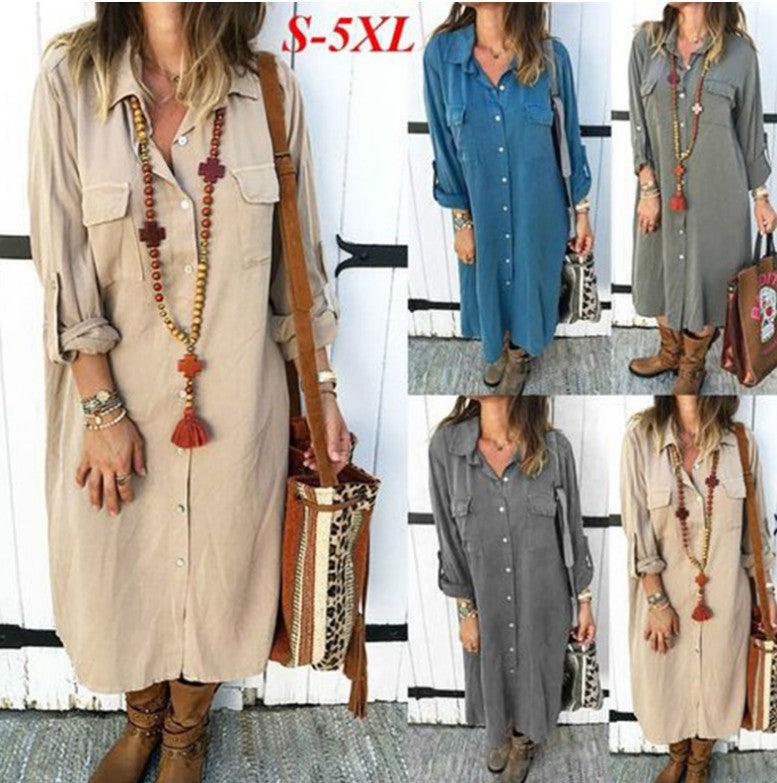 Long sleeve shirt dress - MRSLM