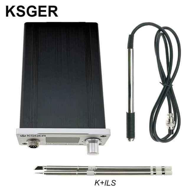 KSGER STM32 V3.1S T12 Soldering Iron Station OLED DIY Aluminum Alloy Stainless Steel Handle Electric Tools Holder Auto-sleep Quick Heat - MRSLM