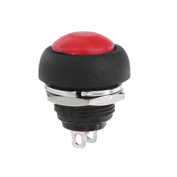4Pcs Waterproof Button Switch Momentary Off/On Push Button Switch Red 12mm - MRSLM