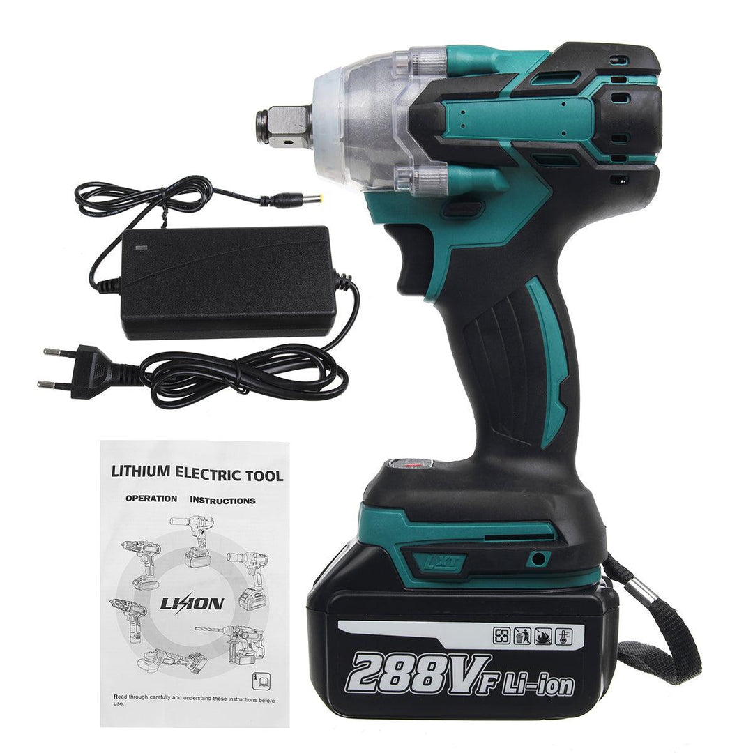 288VF 1/2'' 800NM 22800mAh Electric Cordless Brushless Impact Wrench With 1/2 Battery - MRSLM