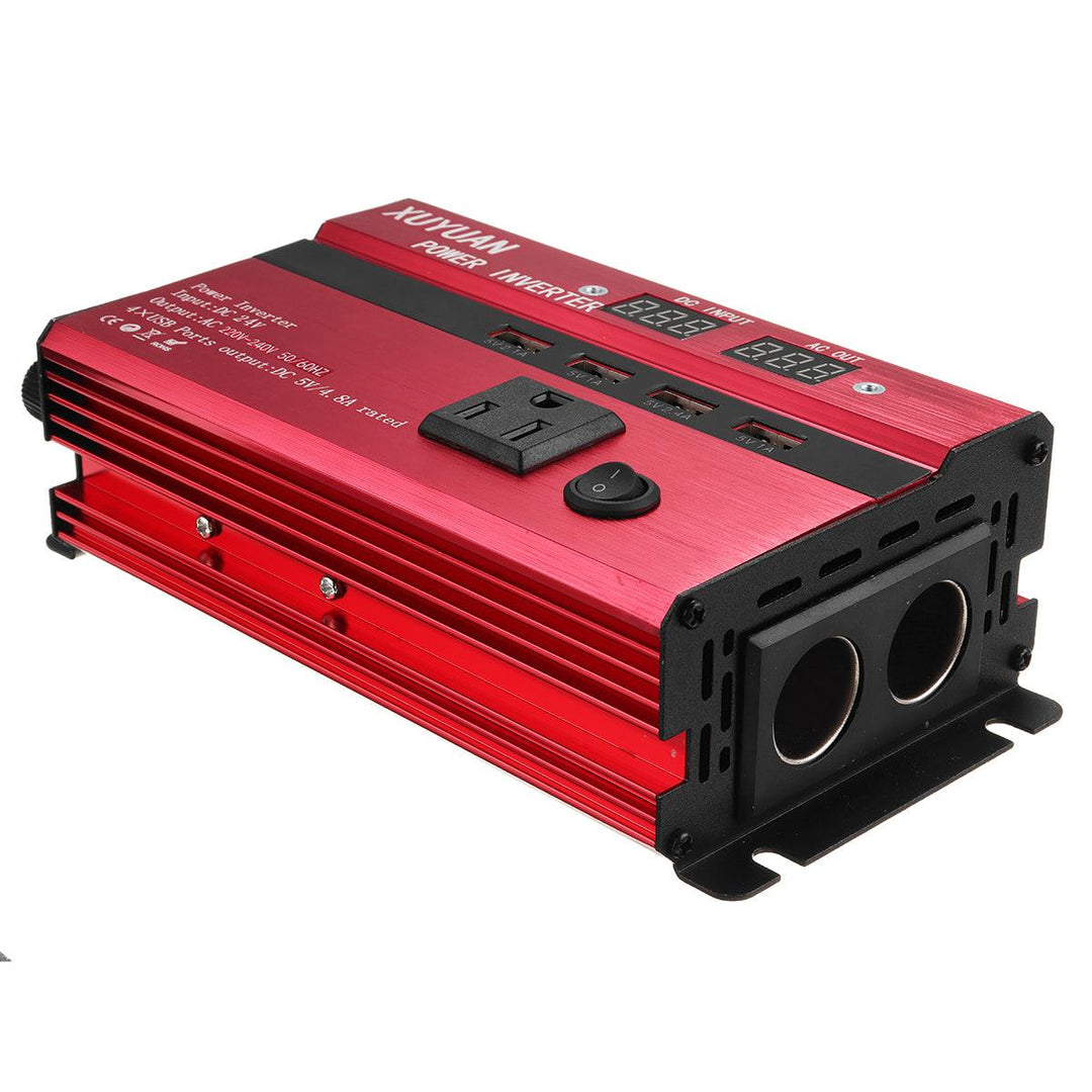 Peak 3000W 4 Type DC 12V/24V to AC 110V/220V Solar Power Inverter LED Modified Sine Wave Converter - MRSLM