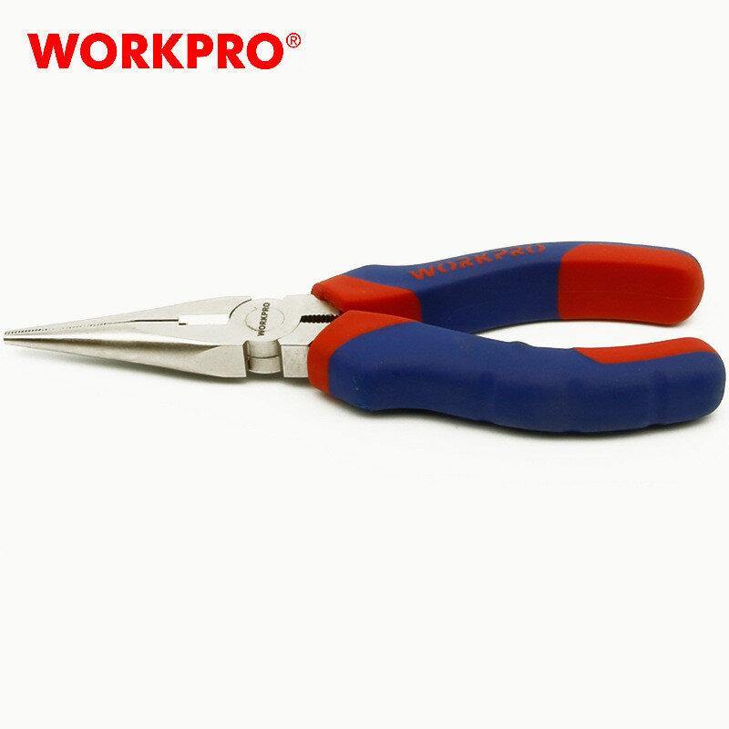 Workpro Two-color Handle Needle Nose Pliers Wire Cutters 6/8 Inches Household Multi-function Pliers - MRSLM