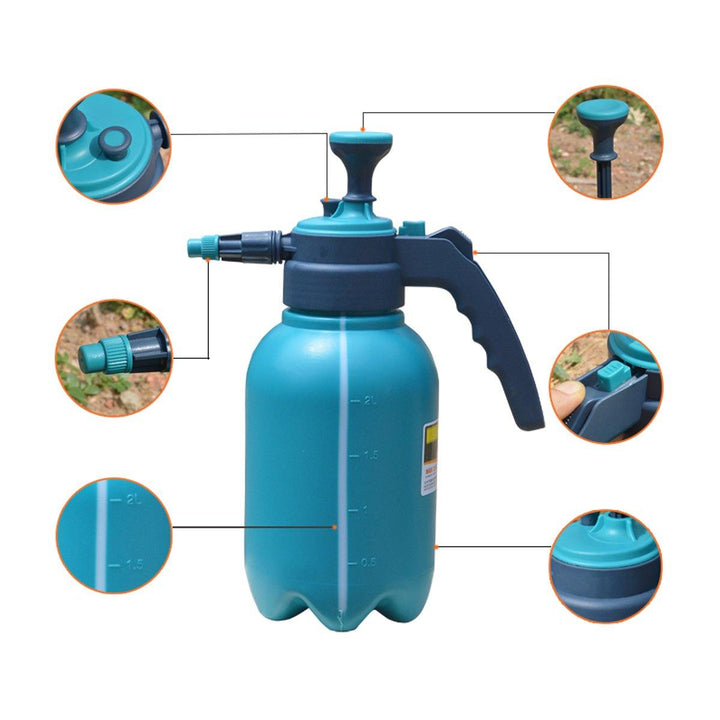 Portable 2.0L Chemical Sprayer Pump Pressure Garden Spray Bottle Handheld Sprayer Tool - MRSLM