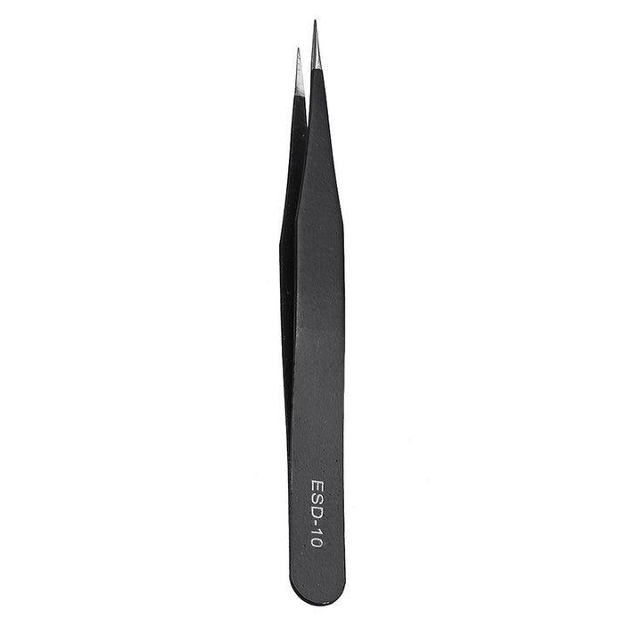 PARON Stainless Steel Anti-static Curved Straight Tip Forceps Precision Soldering Tweezer Electronic ESD Tweezers Tool ESD-10/ESD-11/ESD-12/ESD-13/ESD-14/ESD-15 - MRSLM