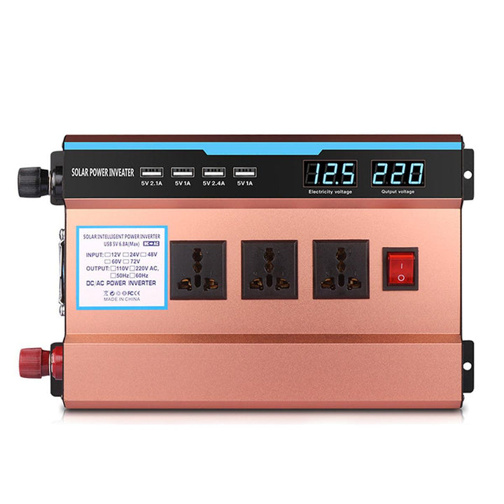 6000W Peak Solar Power Inverter DC 12V/24V To AC 220V Converter - MRSLM