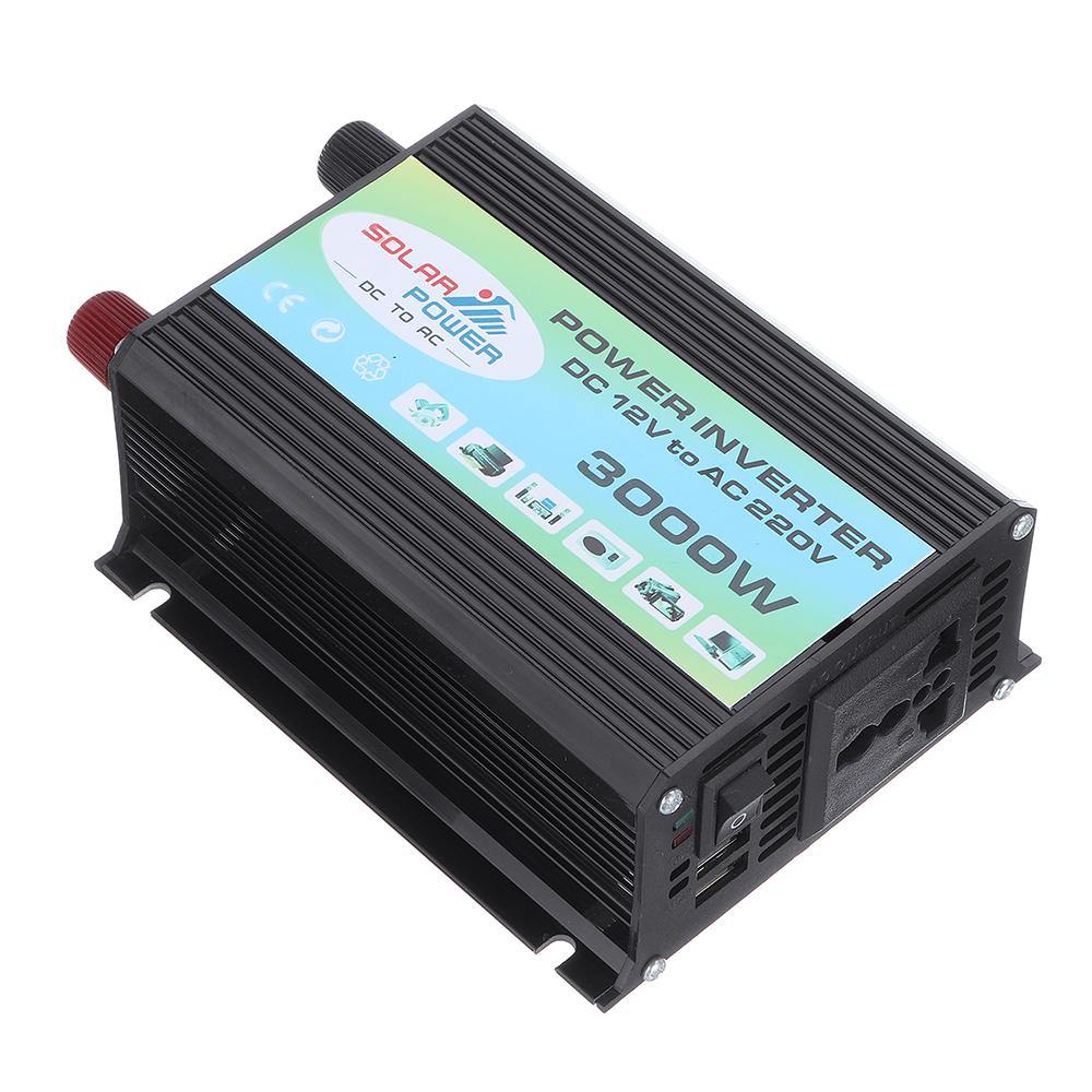 3000W Power Inverter DC 12V to AC 220V Boat Car Inverter USB Charger Converter - MRSLM