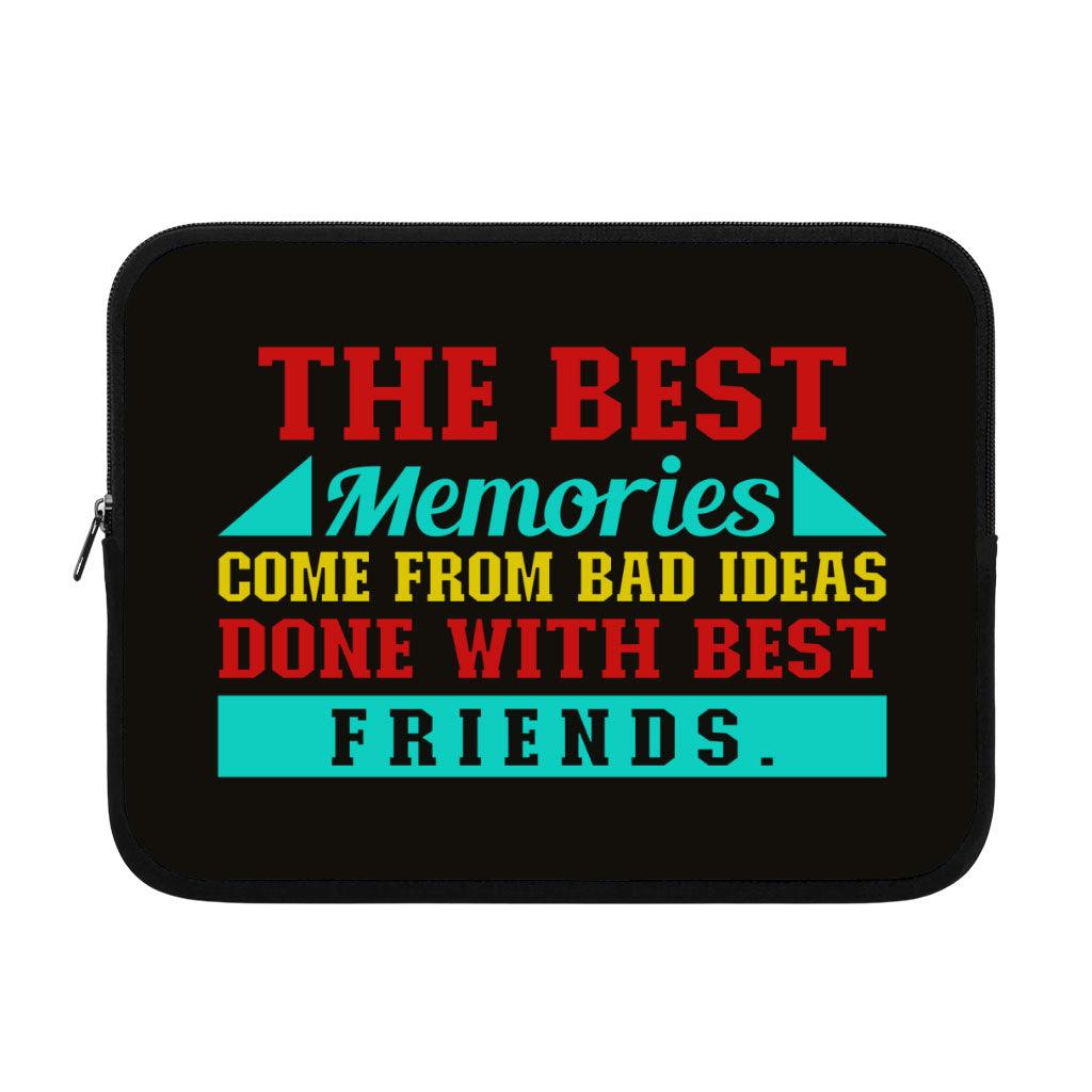 Best Friend Quotes iPad Sleeve - Funny Design Tablet Sleeve - Graphic Carrying Case - MRSLM