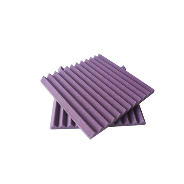 6PCS Acoustic Foam Panel Sound Stop Absorption Sponge Studio KTV 25x25x2cm - MRSLM